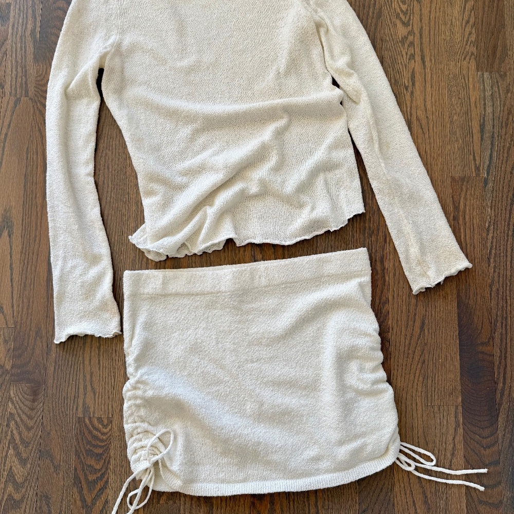 Free People Cabo Sweater Skirt Set